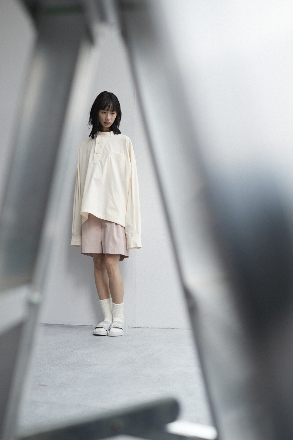 造型半門襟上衣