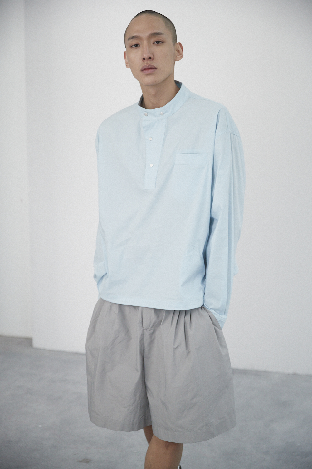 造型半門襟上衣