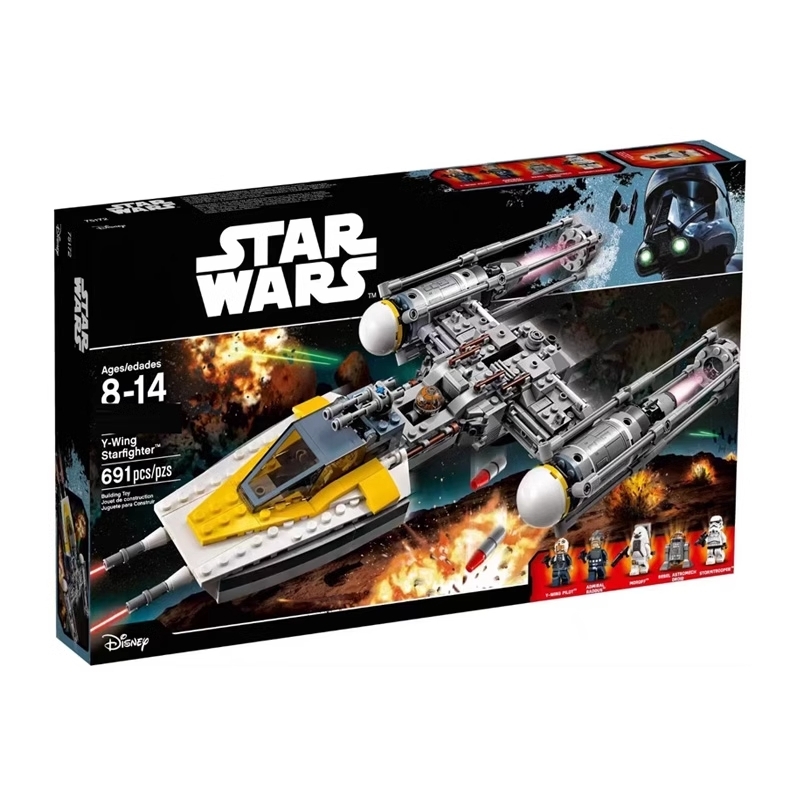 Y-Wing Strfighter Star Wars Buildings Set Fit Lego NO BOX NA65008
