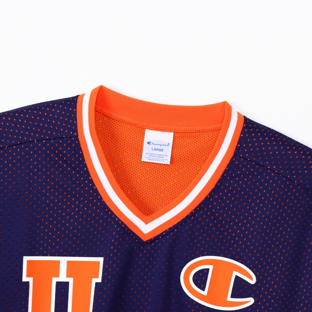 男款-ACTION STYLE網眼透氣冰球七分袖球衣-藍色（C3-Z403-370）