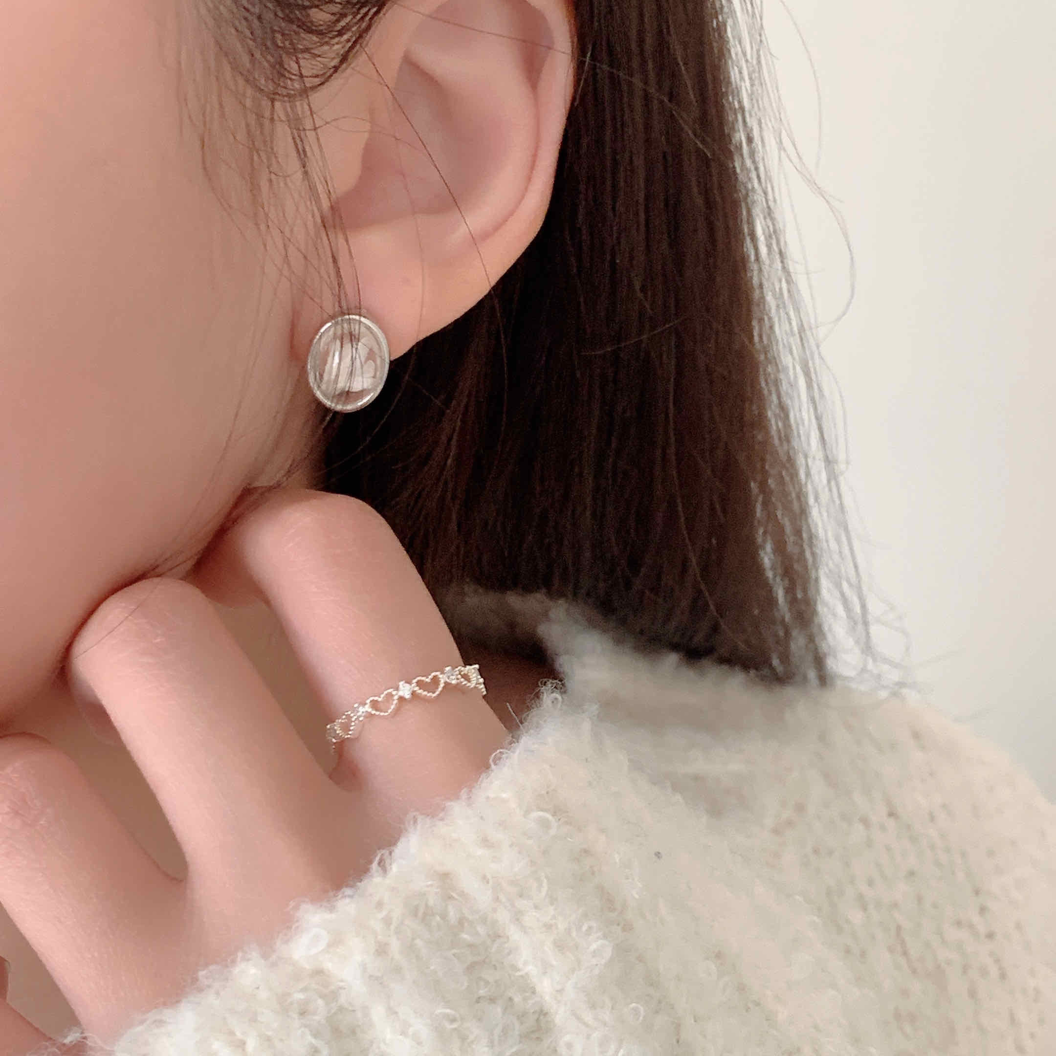 🇰🇷甜甜推薦！霜花 耳環｜2 color