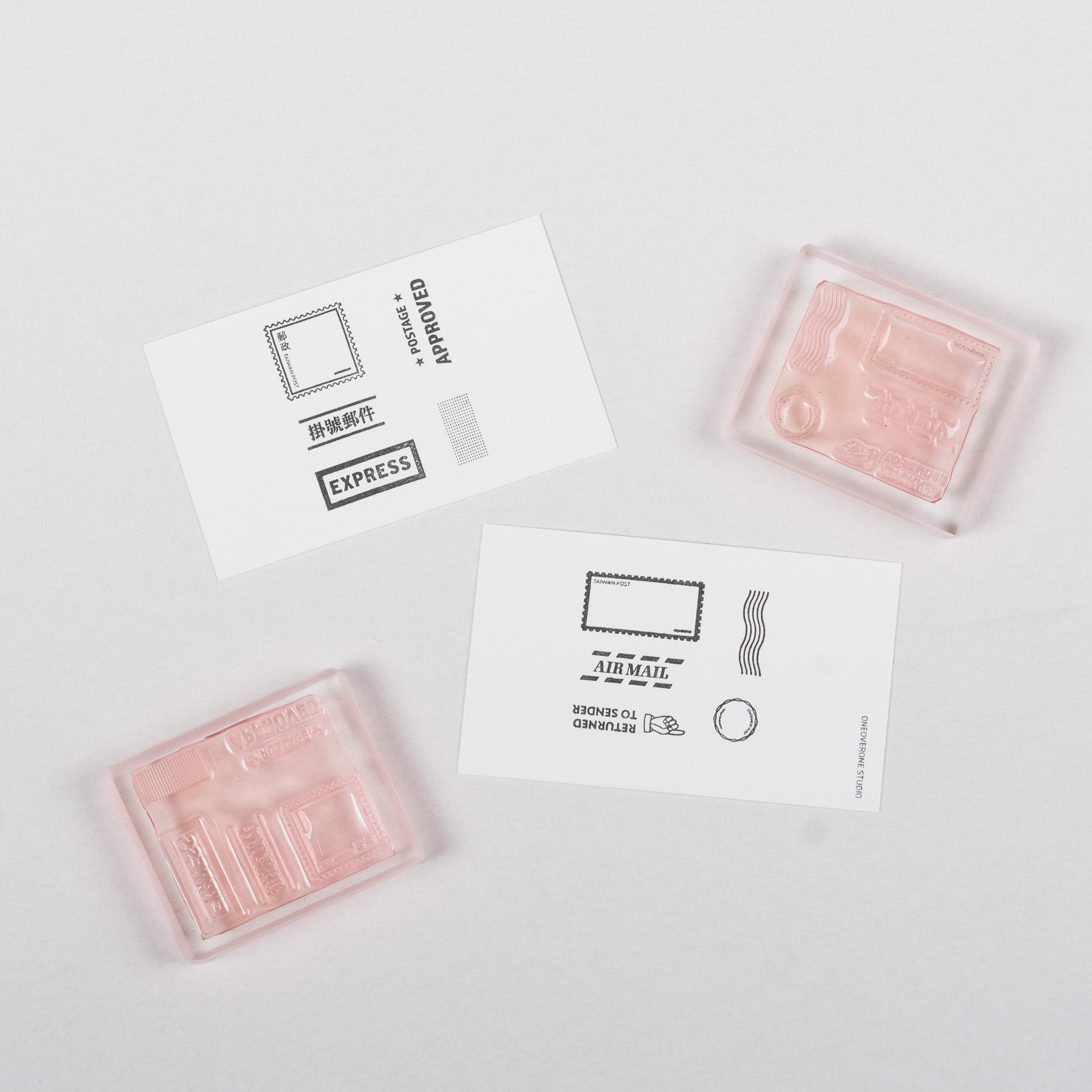 小尺寸綜合郵務系列 膠版印章 / 一分之一工作室 / 臺灣