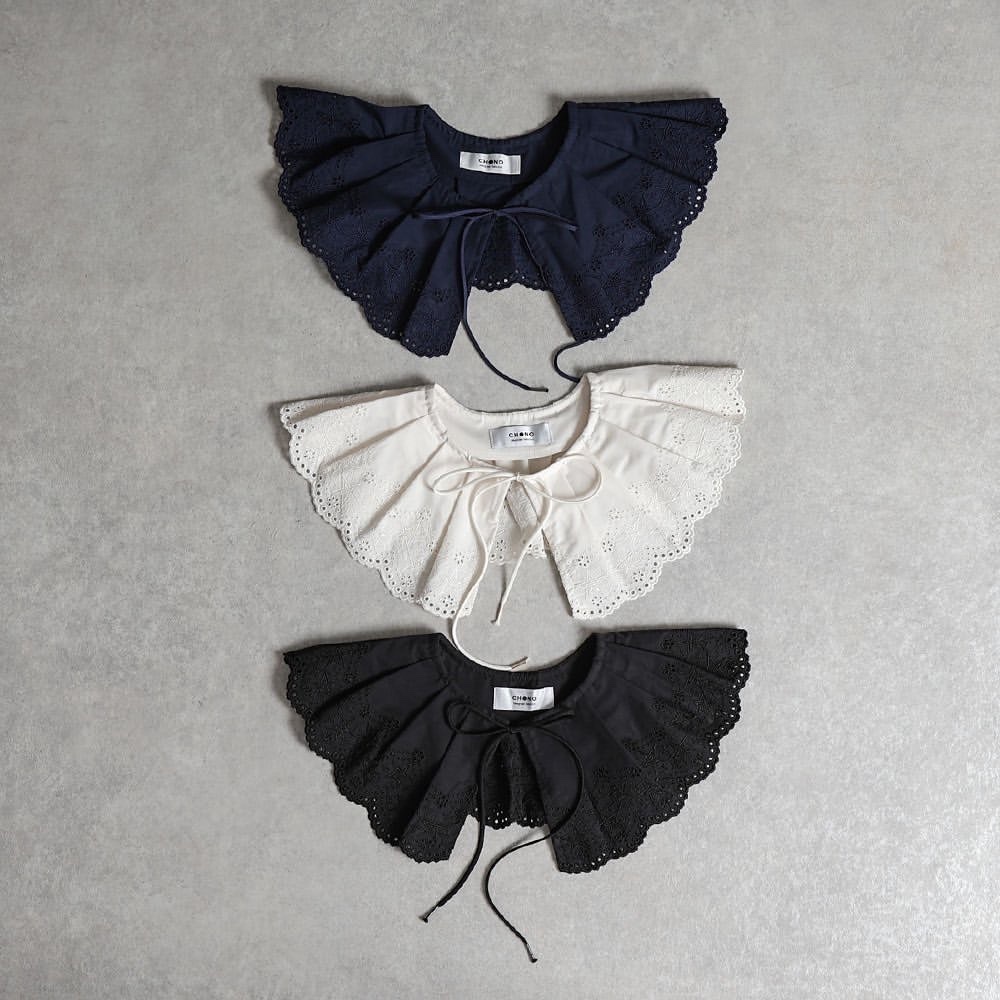 新素材蕾絲領圍