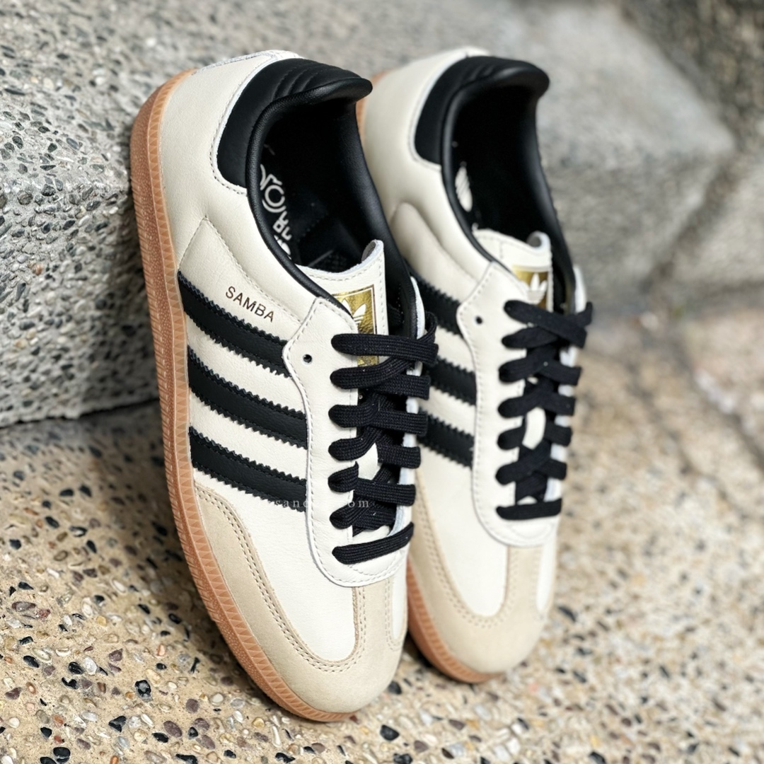 ADIDAS ORIGINALS SAMBA OG  米黑金焦糖底  森巴德訓鞋 ID0478