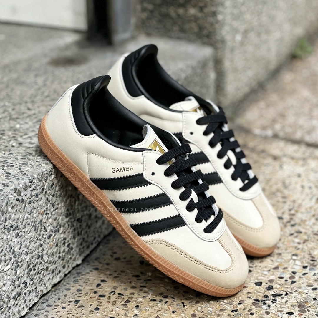 ADIDAS ORIGINALS SAMBA OG  米黑金焦糖底  森巴德訓鞋 ID0478