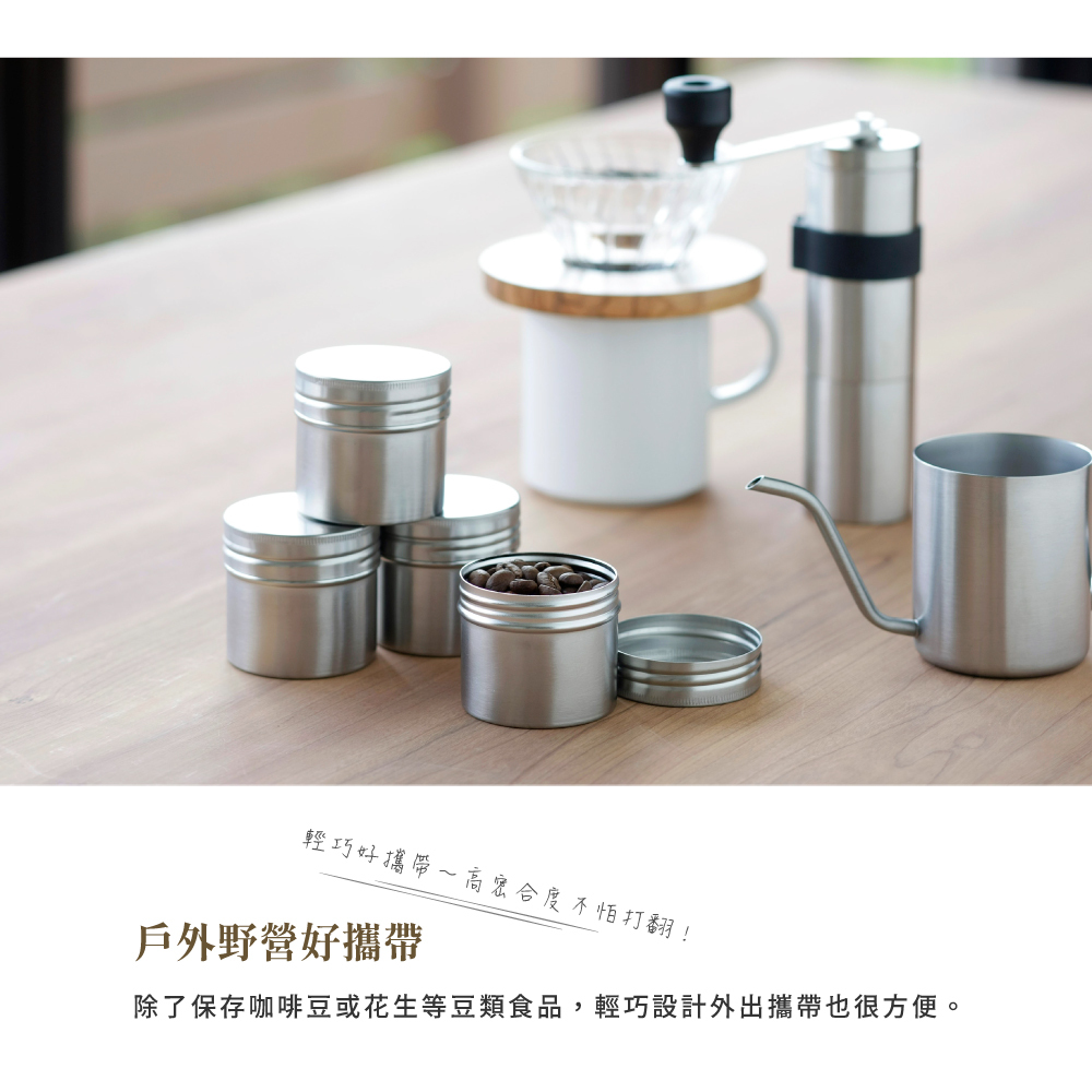 《家事問屋》日本製304不鏽鋼儲物保存罐(75ml)