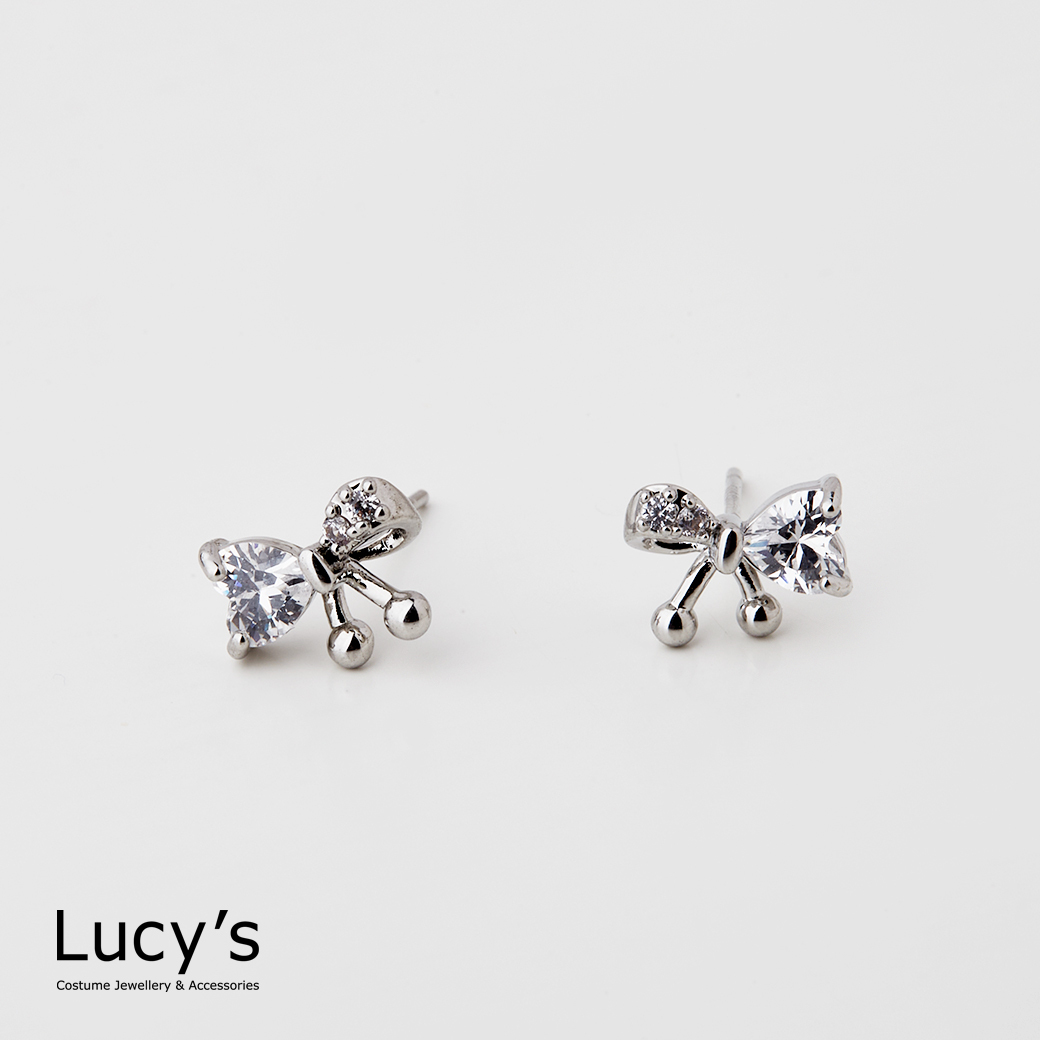 星塵鋯石蝴蝶 耳環 (三色) (113059/113060/113061)