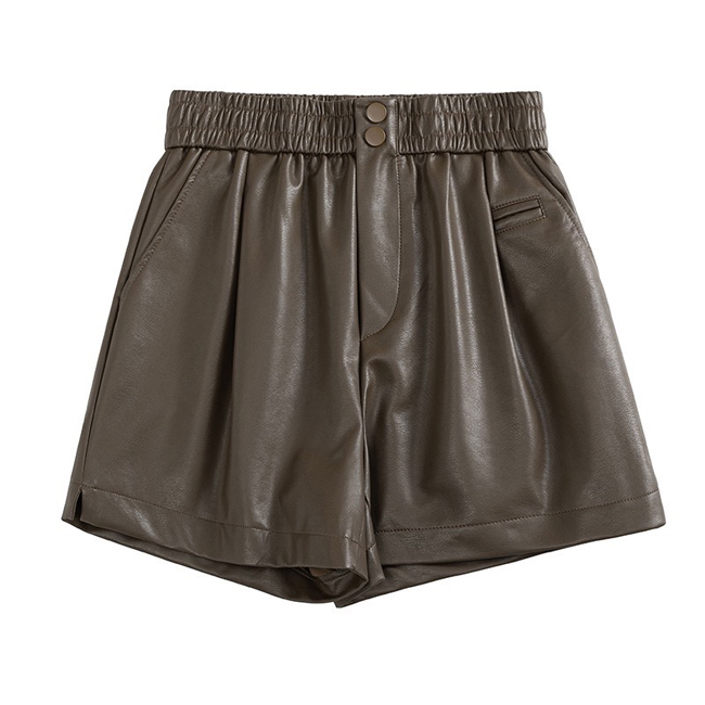 肉肉女孩看過來,皮革短褲-兩色