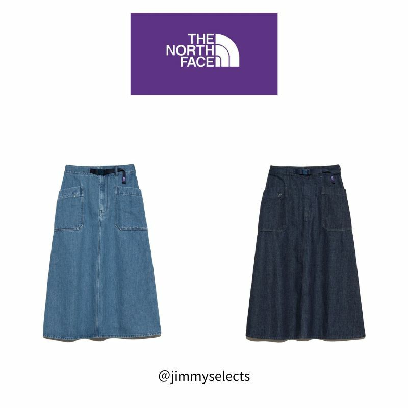 The north face  牛仔裙  北臉 日本紫標
