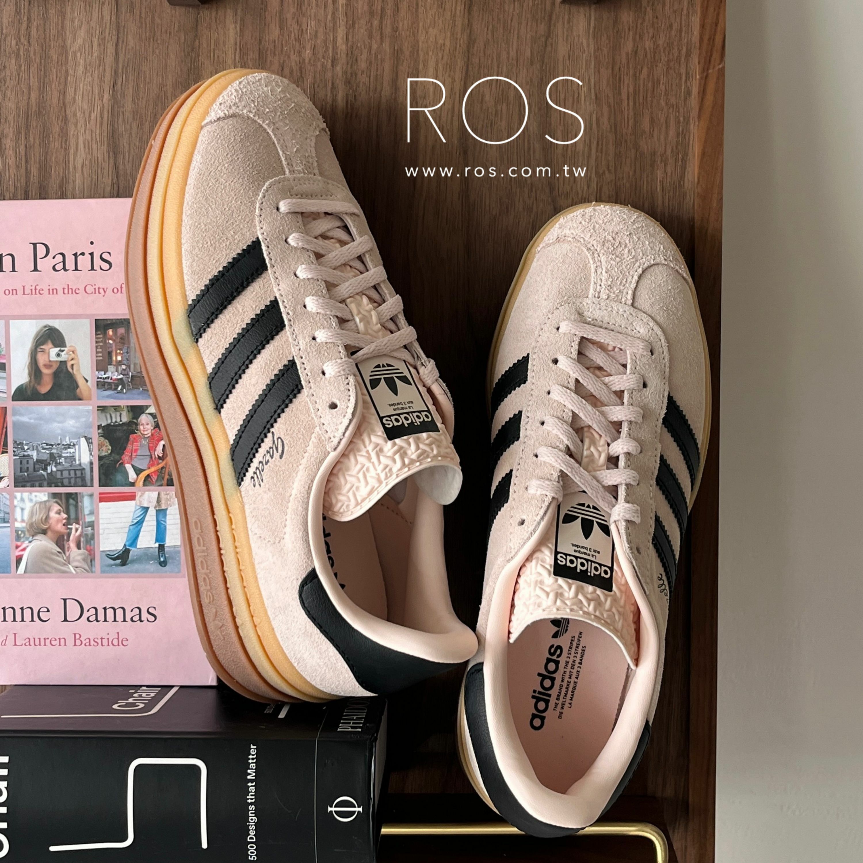 Adidas Originals Gazelle Bold 厚底 淺粉