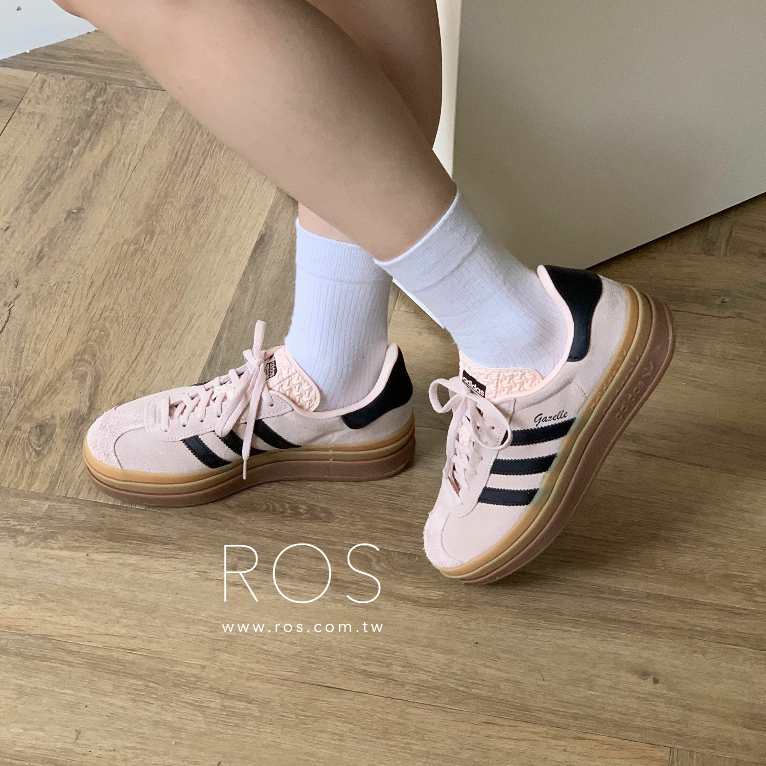Adidas Originals Gazelle Bold 厚底 淺粉
