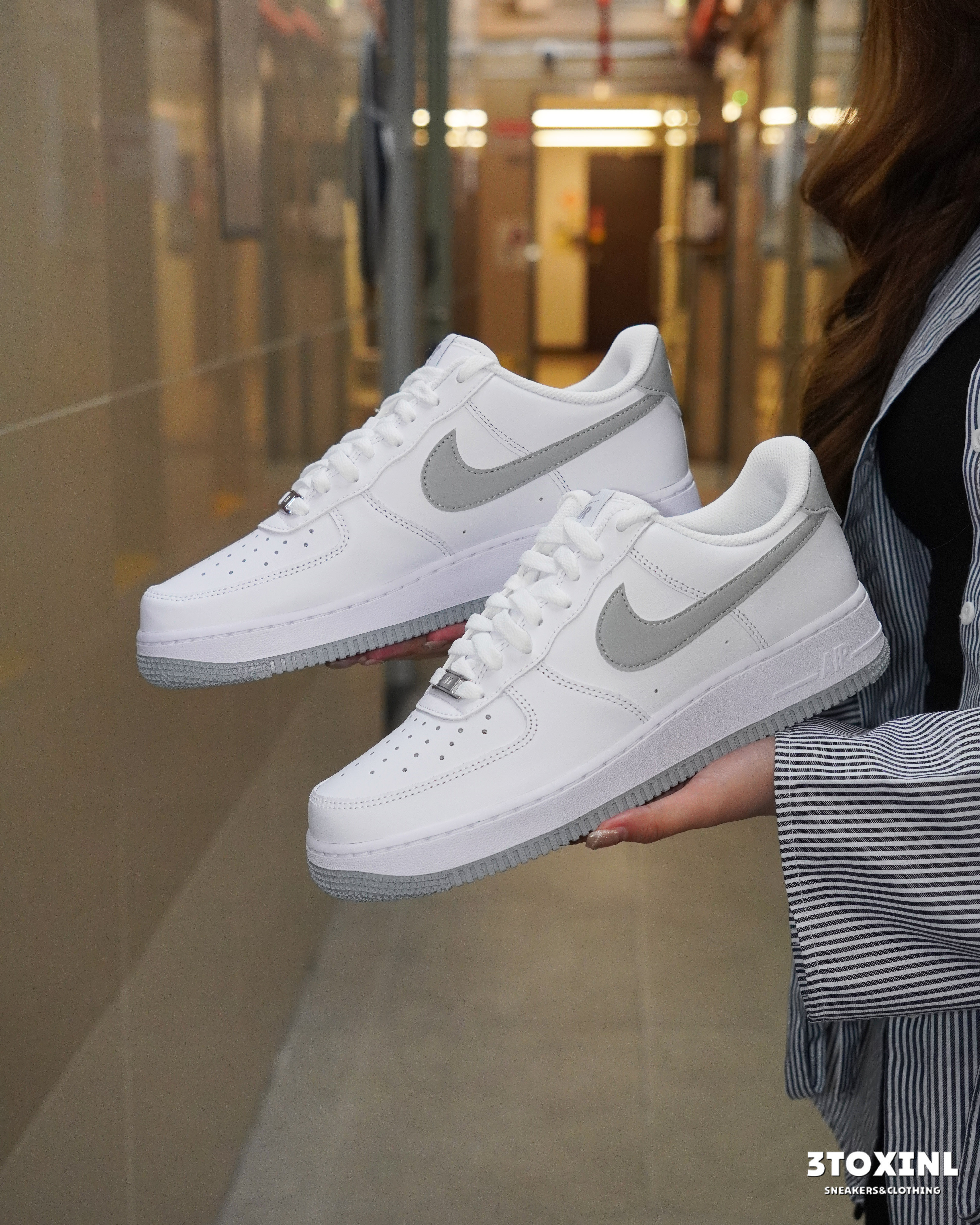 (預訂) Nike Air Force 1 Low - White Light Smoke Grey