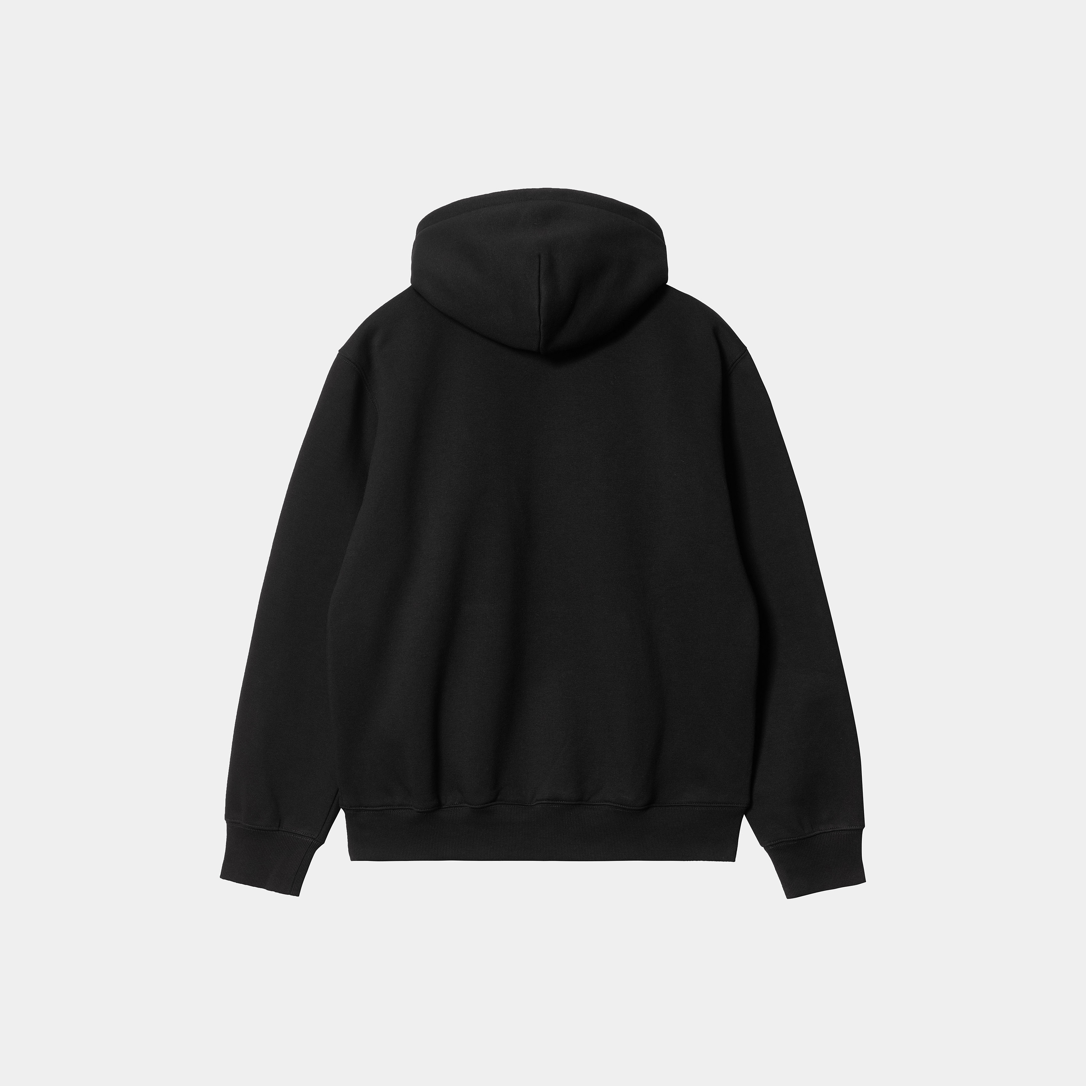 -(E17e3)-CARHARTT WIP HOODED SWEATSHIRT 經典款 大字 刺繡 LOGO 鋪棉 帽T 黑白-I030547_0D2_XX