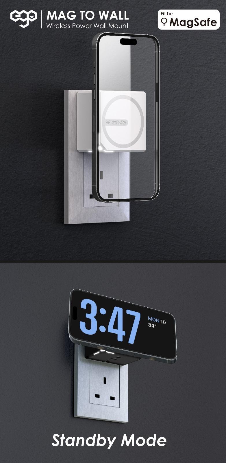 EGO MAG TO WALL 40W牆充PD快充Magsafe磁吸