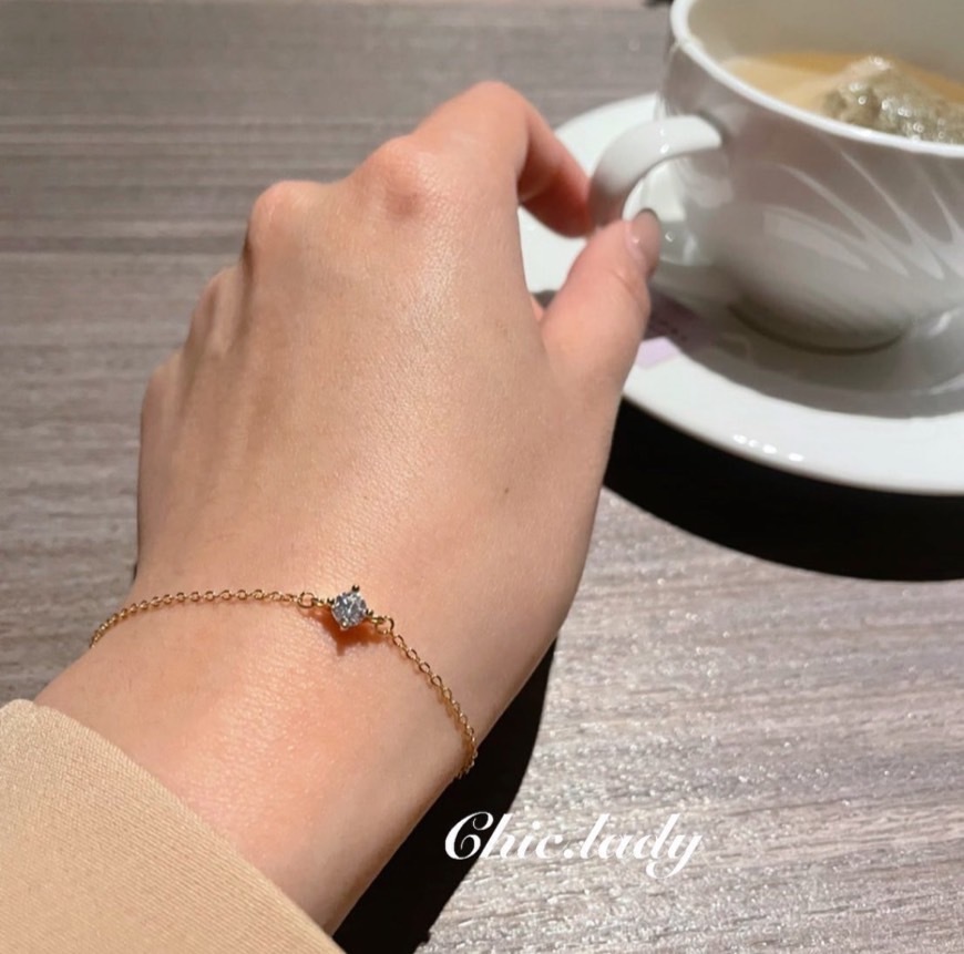 Bracelet | 小單鑽純銀手鍊
