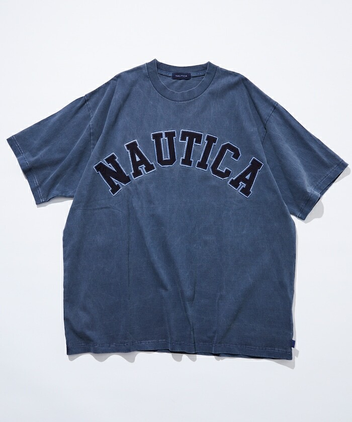 NAUTICA / Pigment Dyed Arch Logo S/S Tee