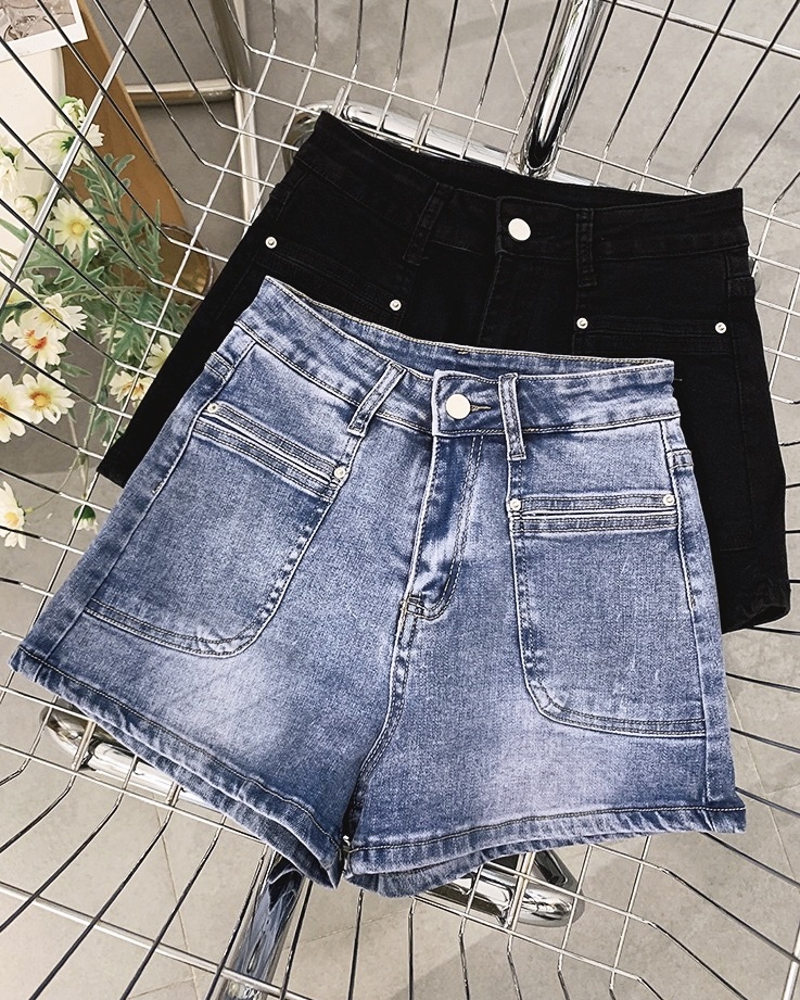 P7429 - Denim High Waist Short Pant (Pre Order)
