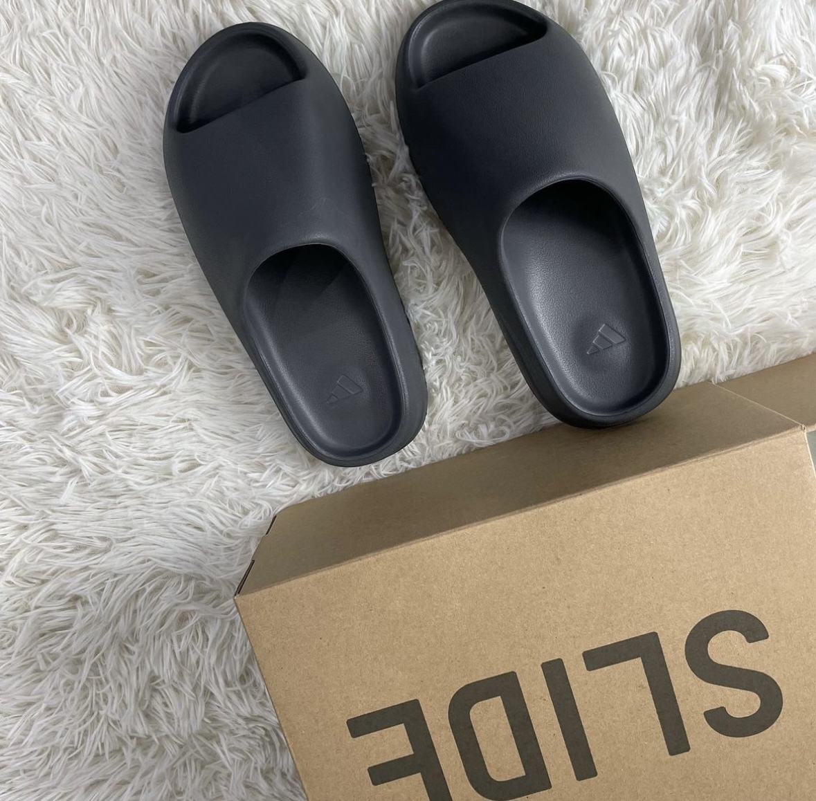 Adidas Originals Yeezy Slide 碳灰色 厚底 拖鞋 ID4132/預購