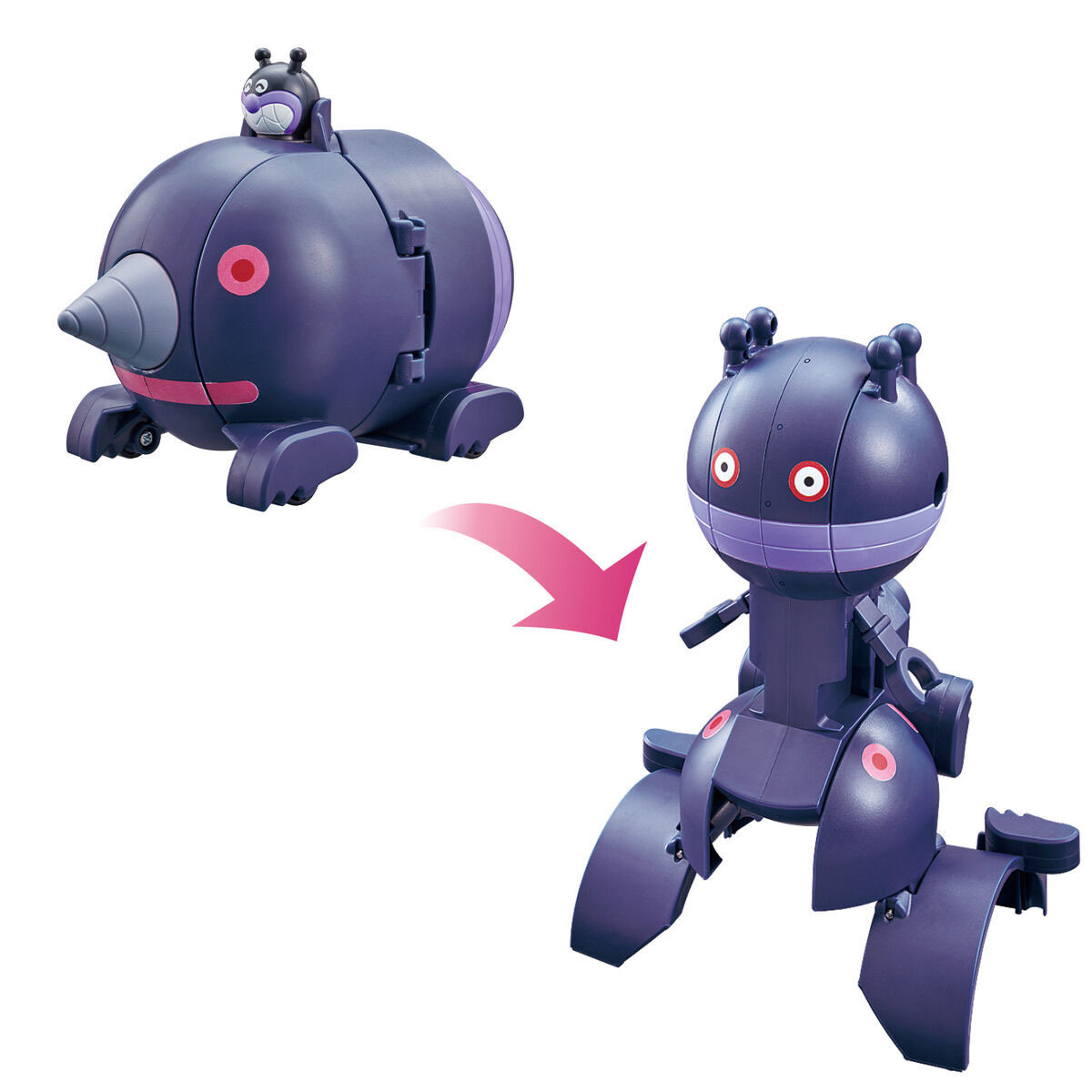 麵包超人變型玩具-鼴鼠坦克及大噹噹(新)