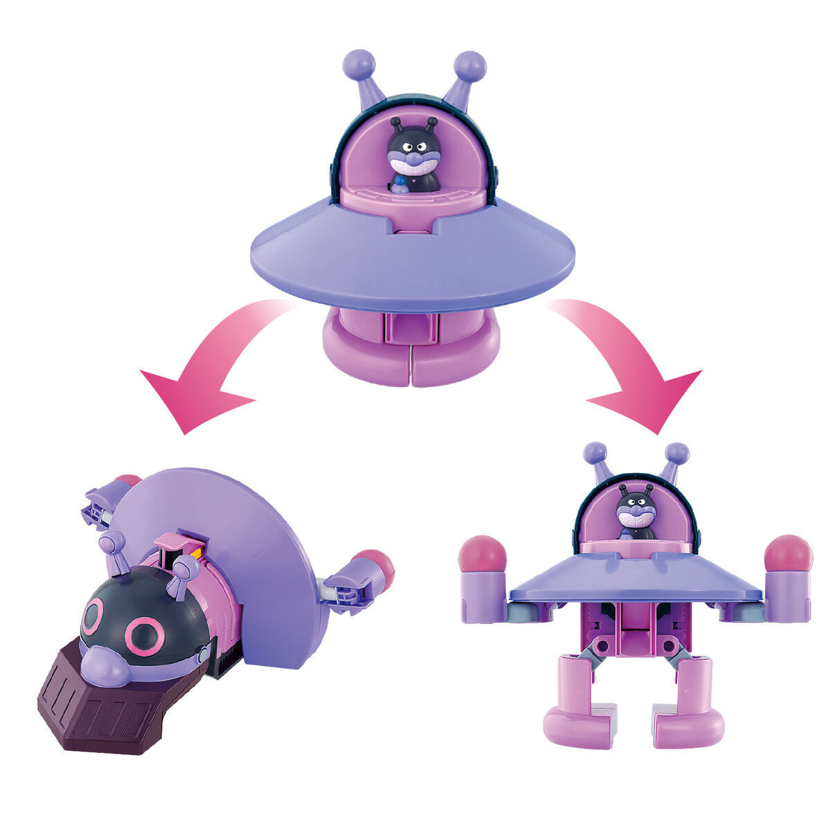 麵包超人變型玩具-細菌人變形UFO DX(新)