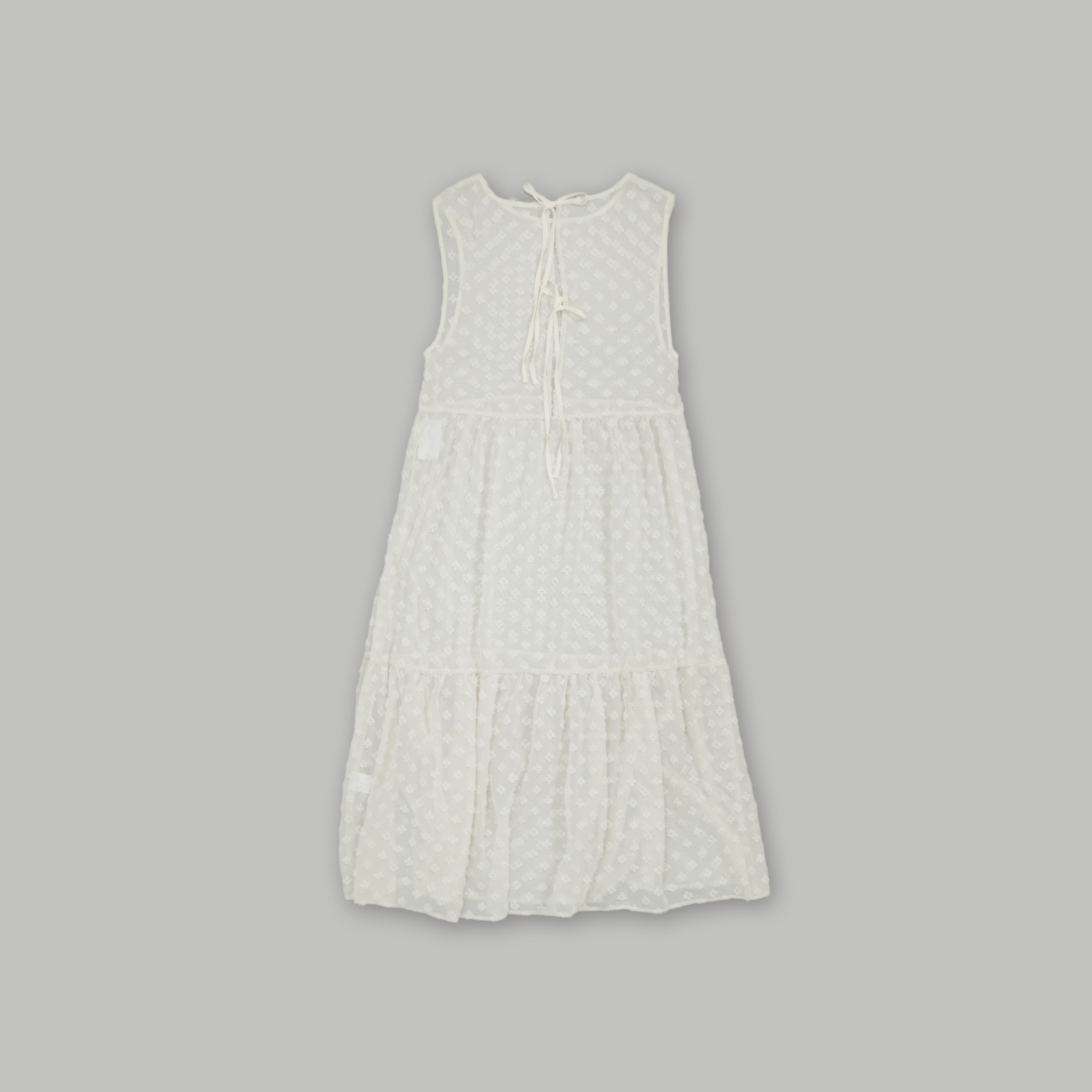 J.P.L. 繫帶植花透紗罩衫洋裝 ╭ 2色 ╮