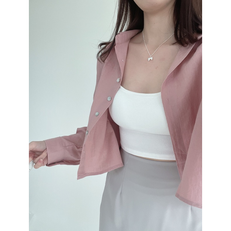 遮副乳 方領集中款背心 手捧杯