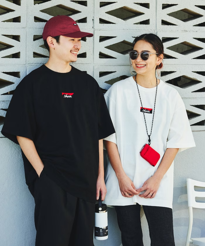 日本 NANGA 刺繡背殺短袖