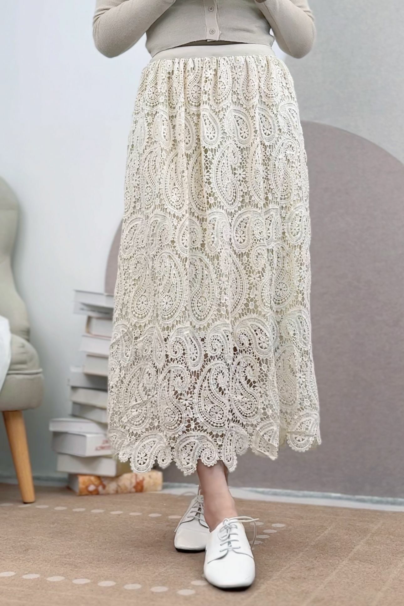 SK#5847 🤍雅典加持半裙