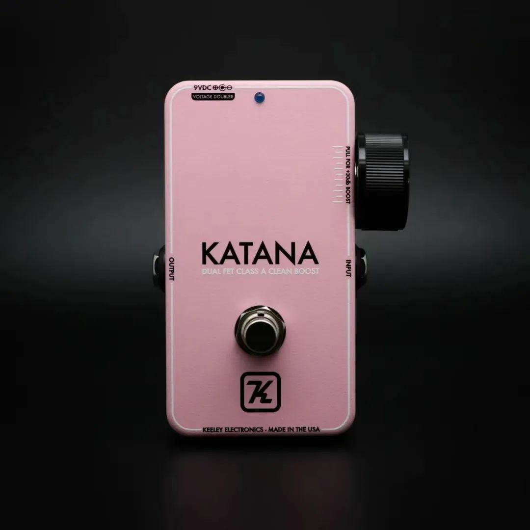 Keeley Katana Clean Booster - Shell Pink Edition