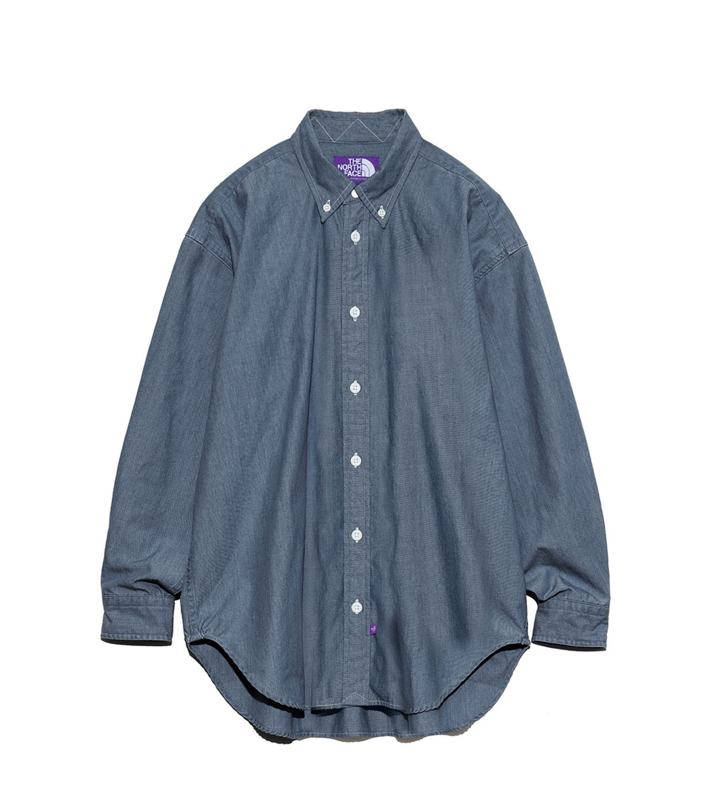 The north face 鈕釦青年布田間襯衫  北臉 日本紫標