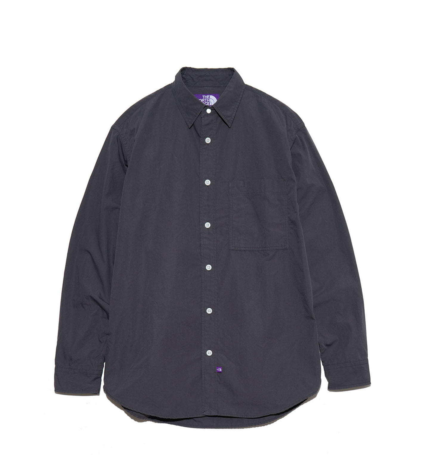 The north face 常規領田間襯衫  北臉 日本紫標
