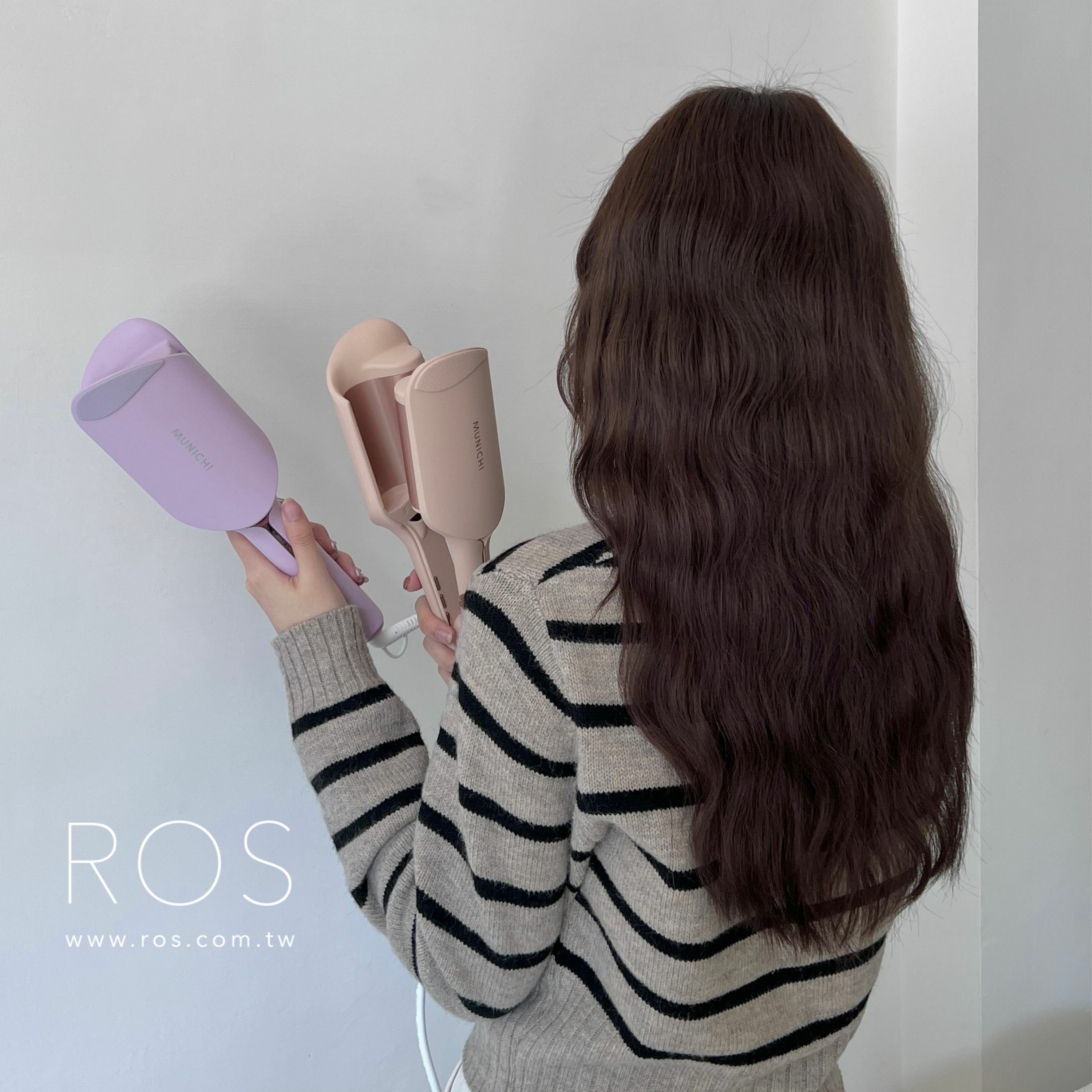 MUNICHI 負離子水波紋蛋捲夾 36MM (2colors)