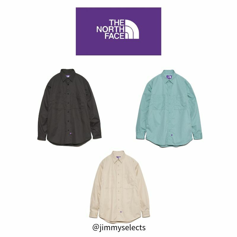 The north face 雙口袋野外工作襯衫  北臉 日本紫標