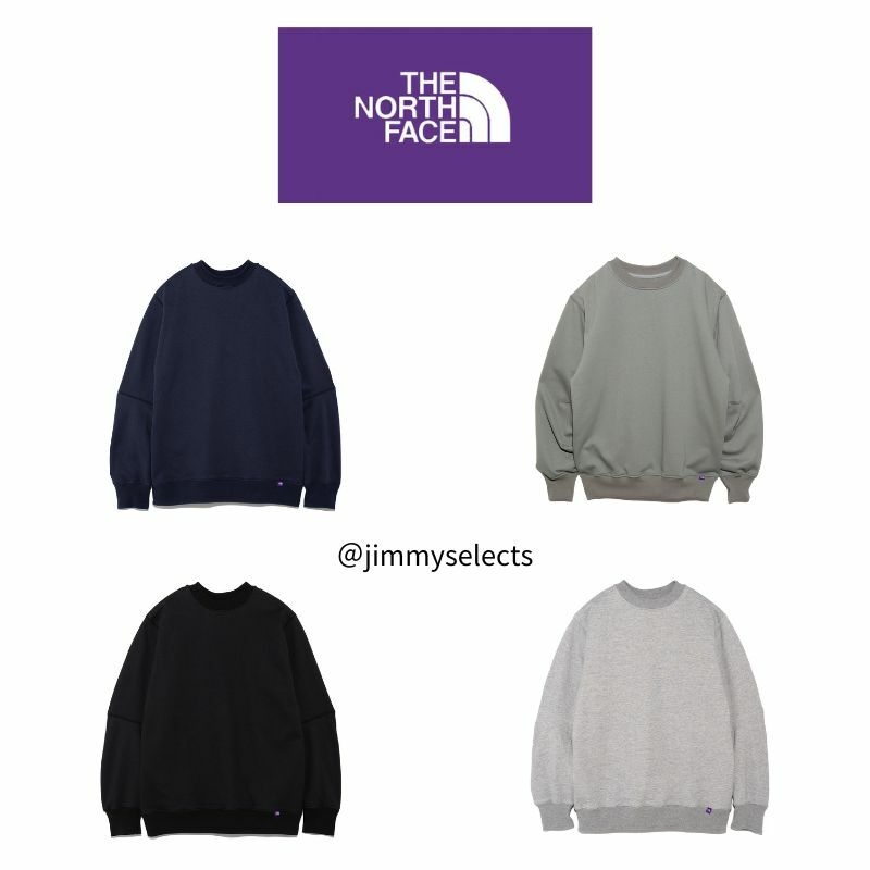 The north face 田野圓領運動衫  北臉 日本紫標
