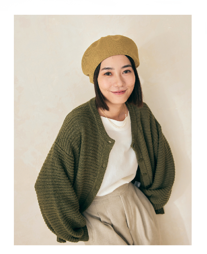 許許兒針織泡芙袖外套綠色實穿