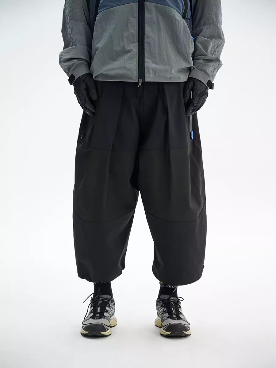 RL | REINDEE LUSION 輕機能雙飄帶速乾防潑水寬鬆闊腿武士八分褲