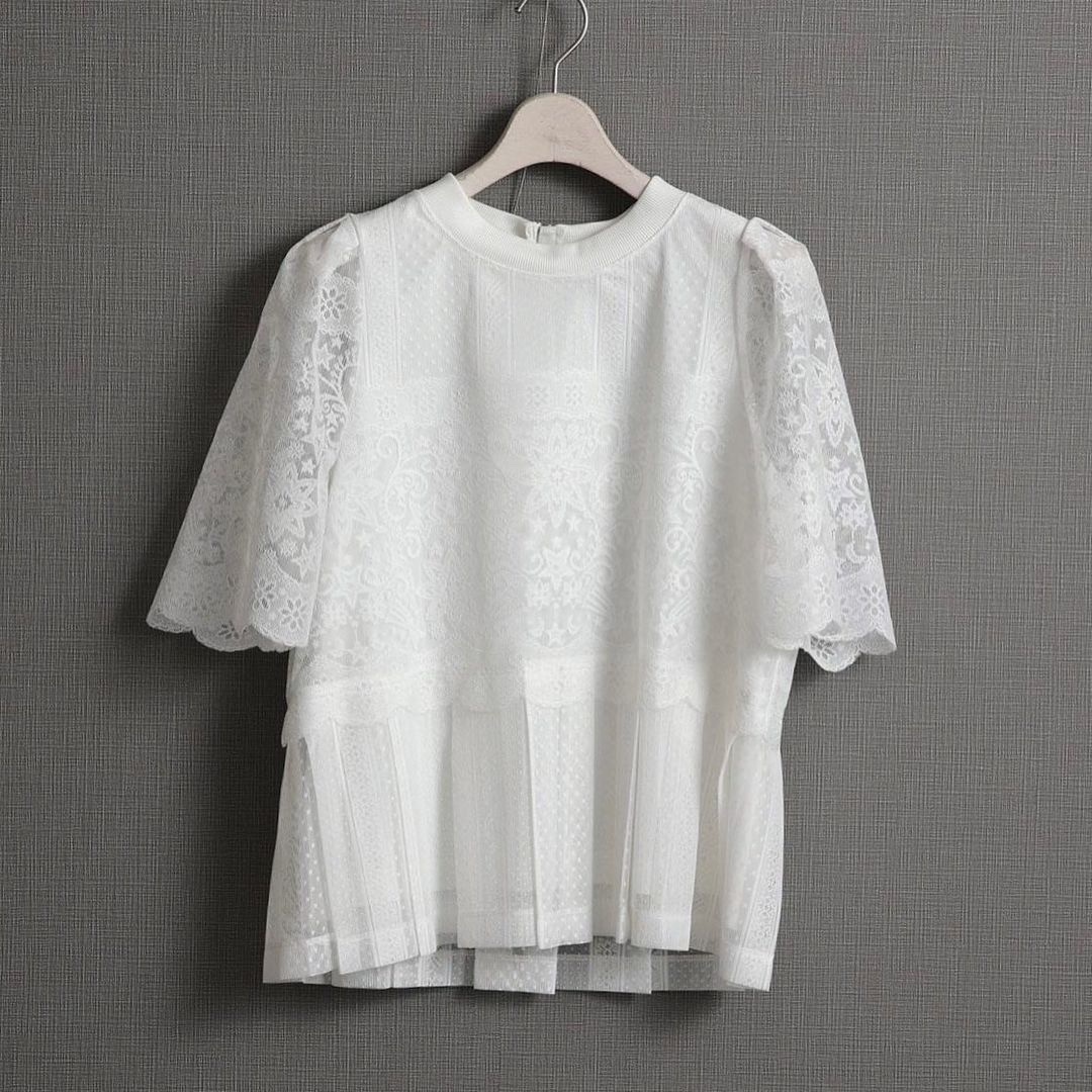 設計師款星柄蕾絲上衣