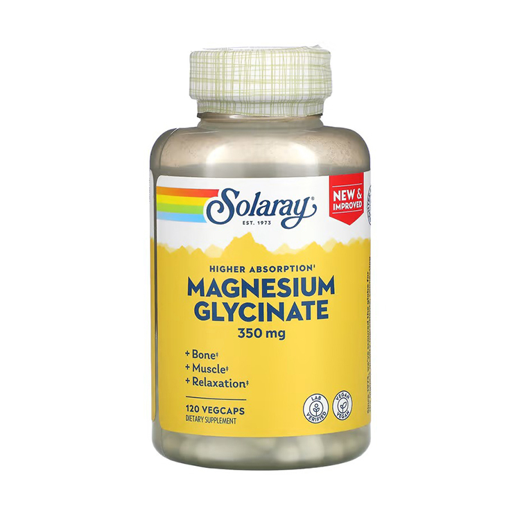 Solaray High Absorption Magnesium Glycinate, 350 mg, 120 VegCaps
