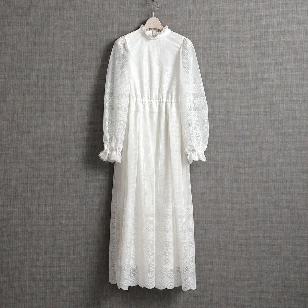 法式lace設計款洋裝