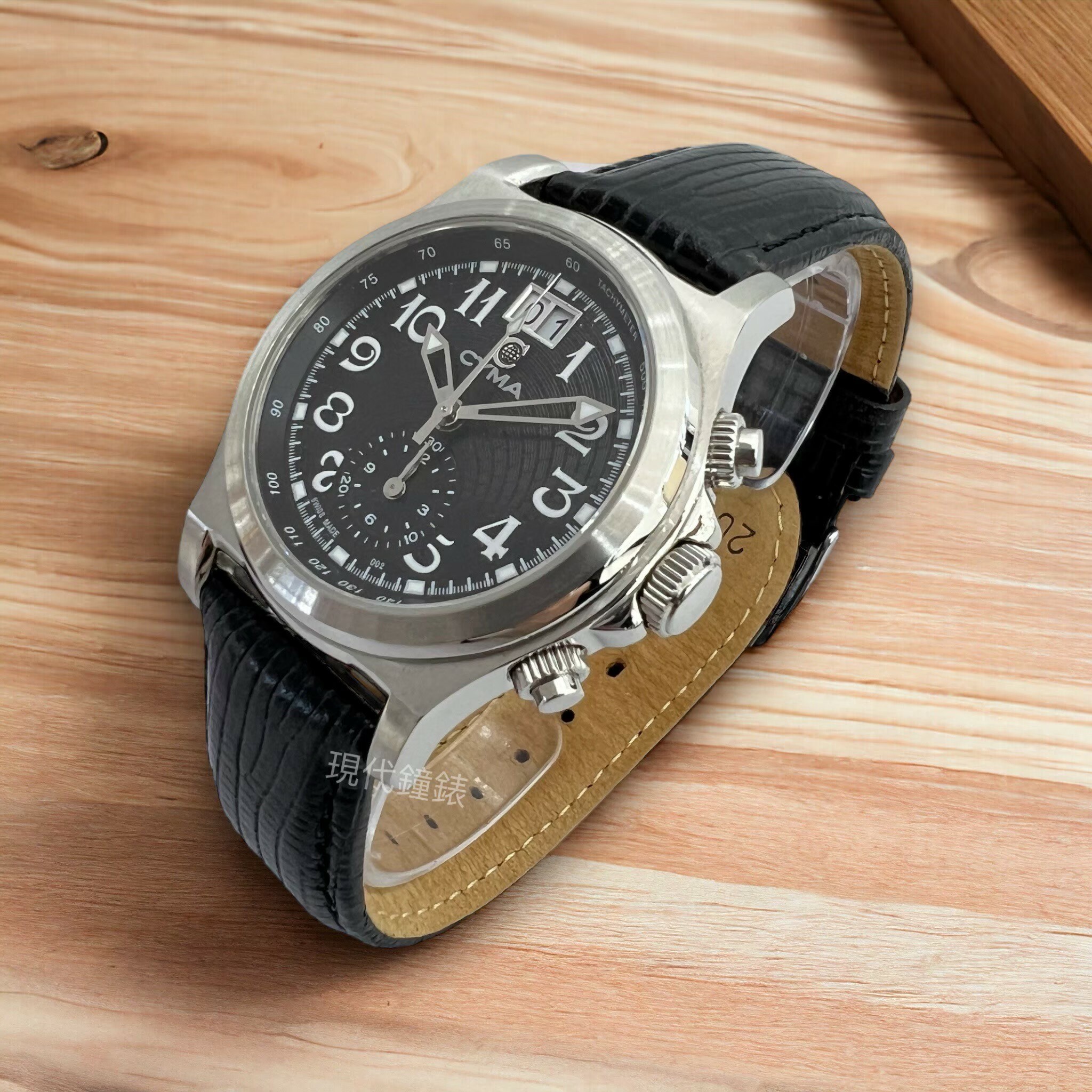 【CYMA】全數字大日期窗皮帶錶款 02-0381-002  39MM現代鐘錶