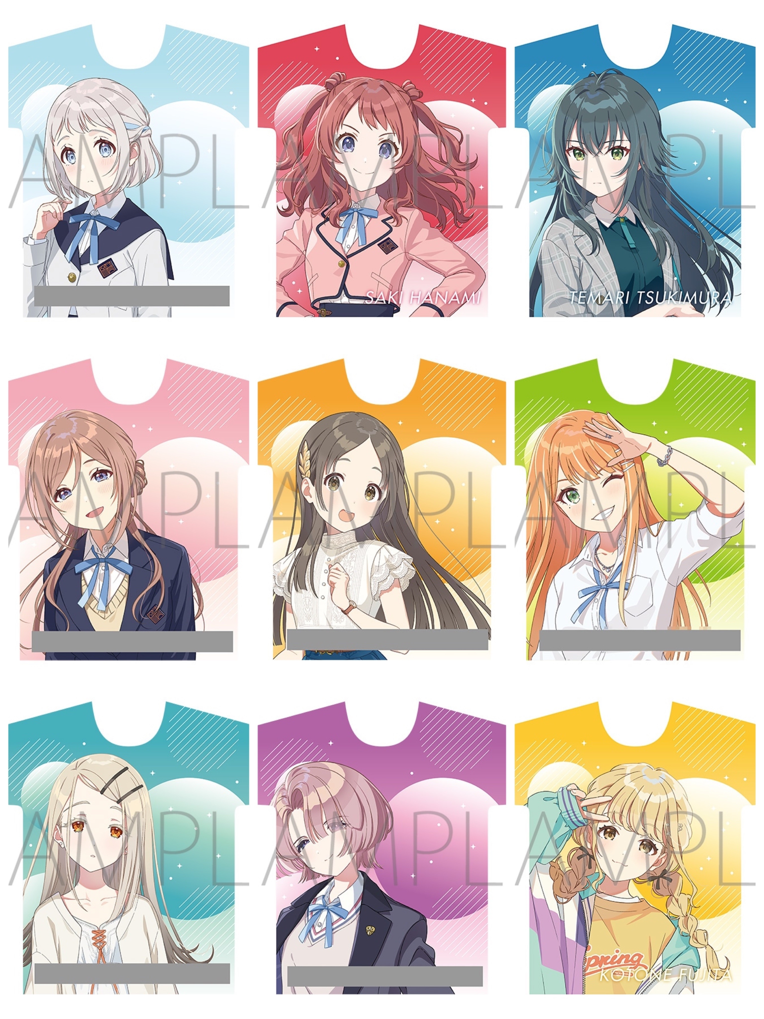 MOVIC 預訂2024/5月 学園アイドルマスター　フルグラフィックTシャツ