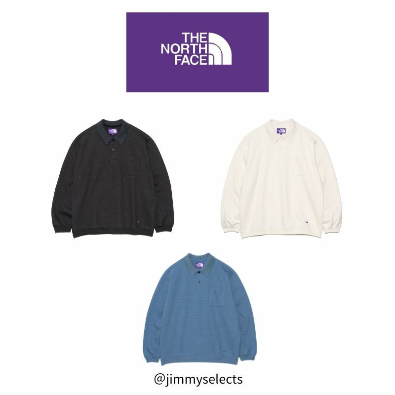 The north face 田野長袖 口袋  北臉 日本紫標