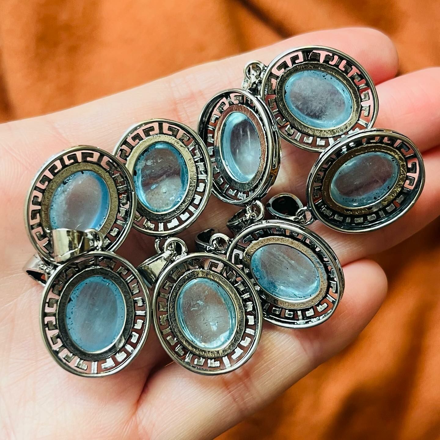 [原石] 海藍寶 水晶項鍊吊墜