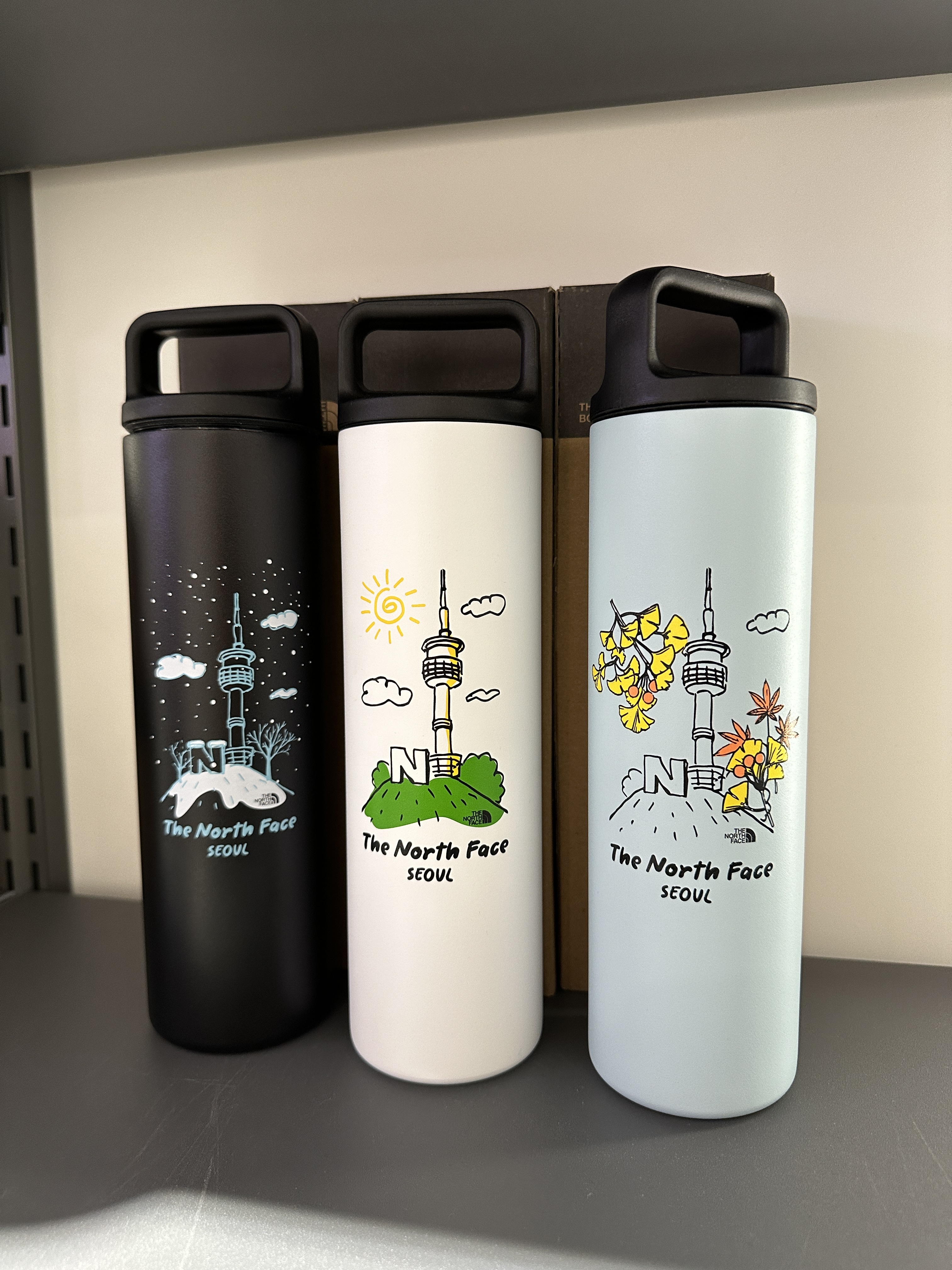 【現貨 】TNF 北臉 首爾限定提把保溫瓶 591ml NA5CQ81