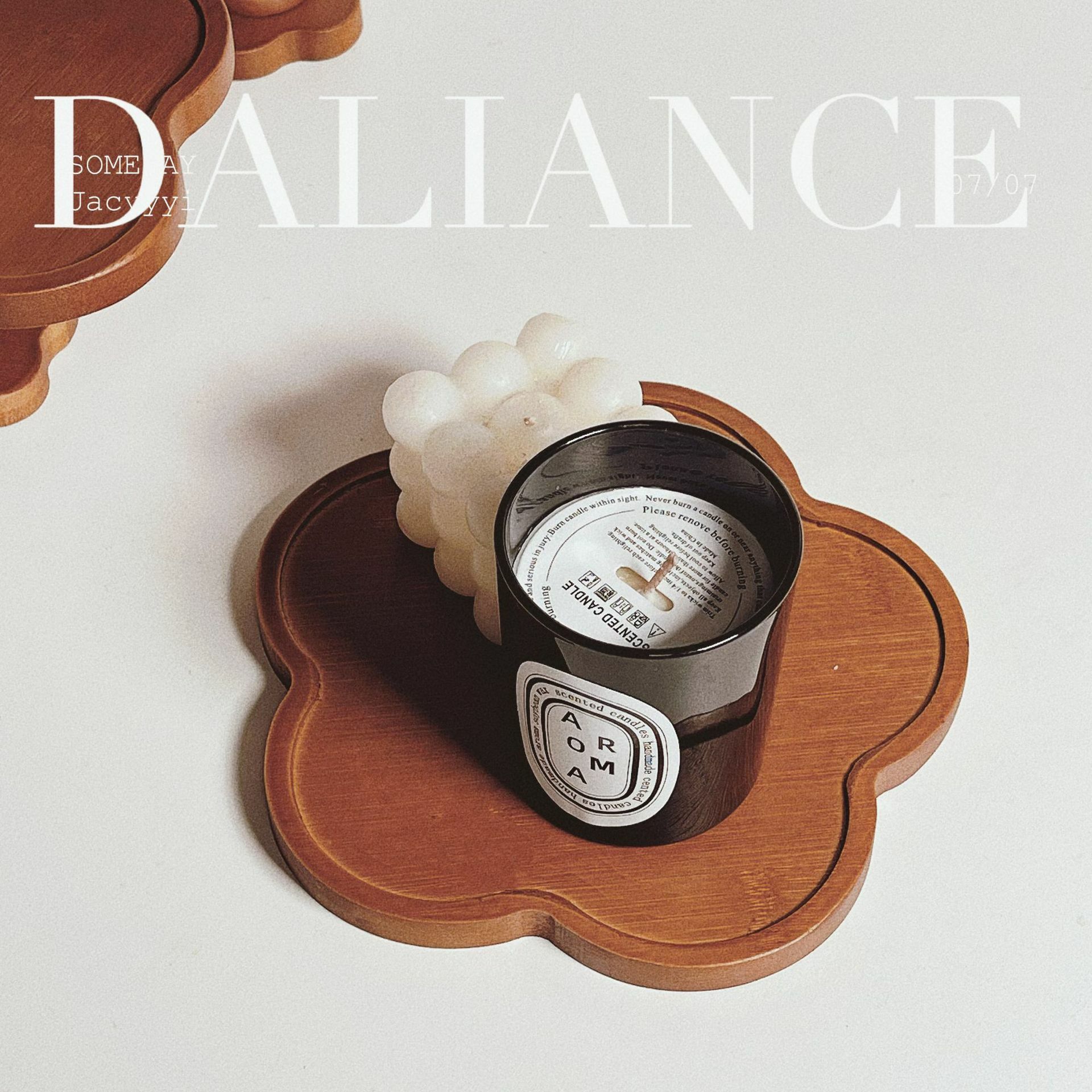 《3829》法式花邊木質高腳擺飾托盤