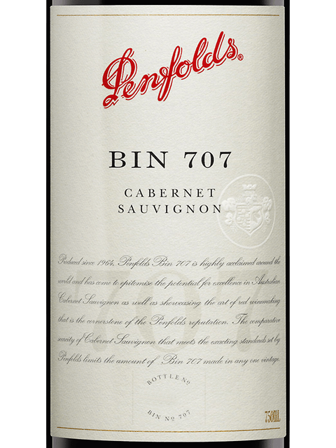 Penfolds Bin 707 Cabernet Sauvignon 2018 (RP97)