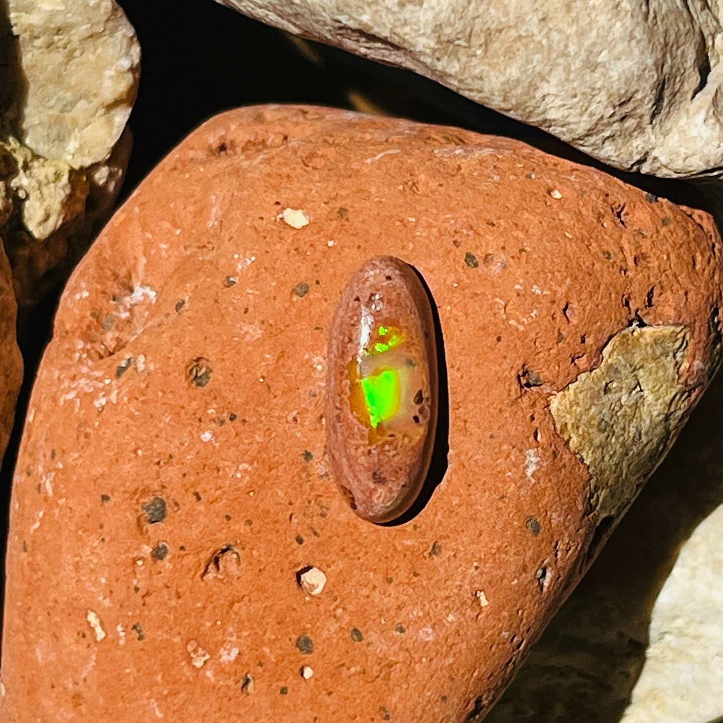 [原石] 墨西哥火蛋白石