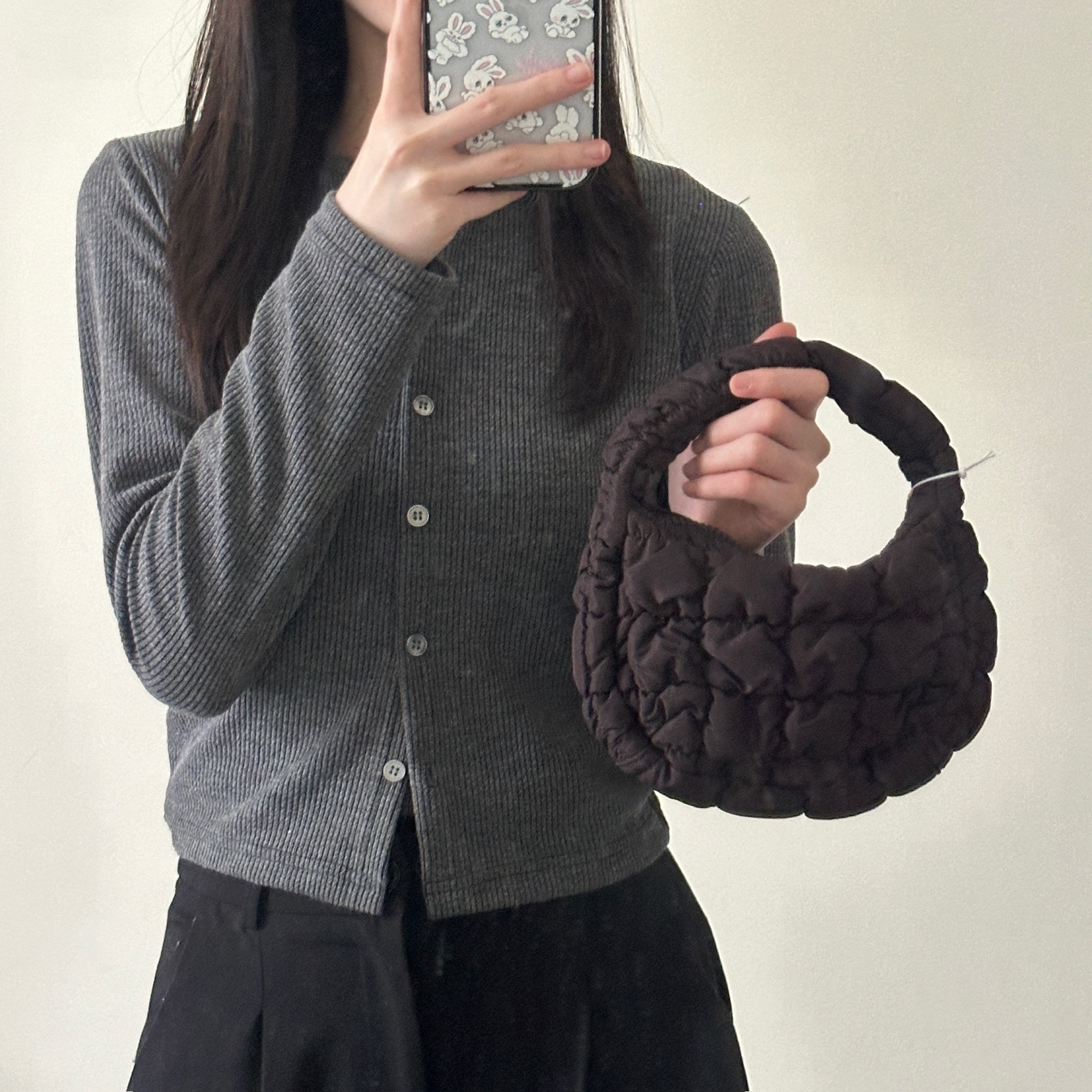 #現貨 COS MICRO 深棕 手提 雲朵包