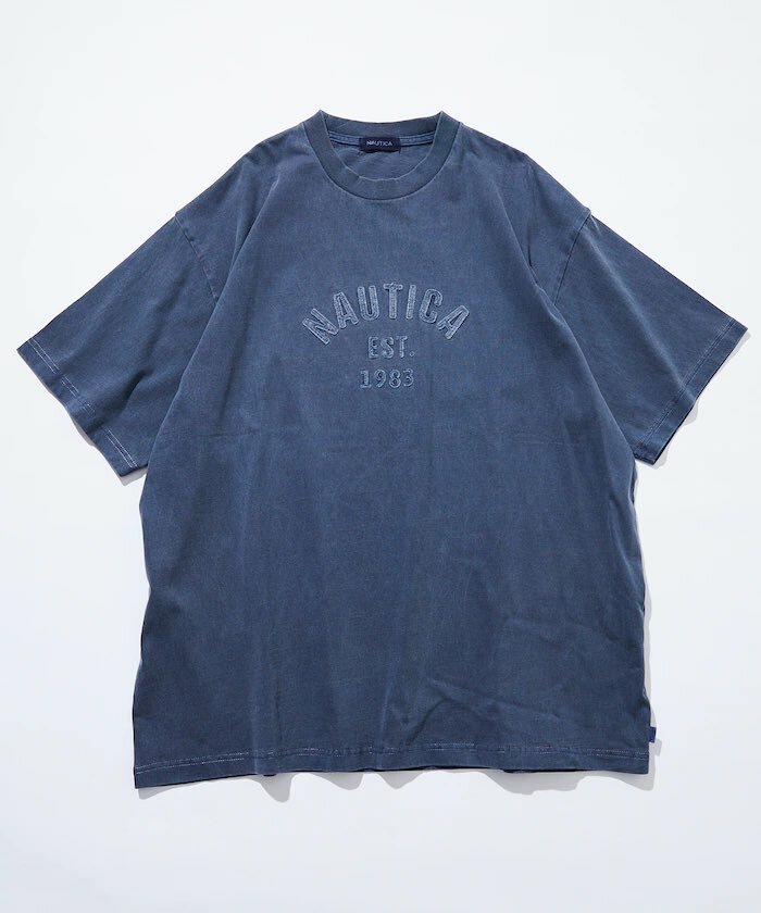 ★韓国の人気★【NAUTICA】★ARCH PIGMENT TEE 360★Tシャ.ツ★ ☆韓国の人気☆【NAUTICA】☆ARCH PIGMENT TEE 360☆Tシャ.ツ