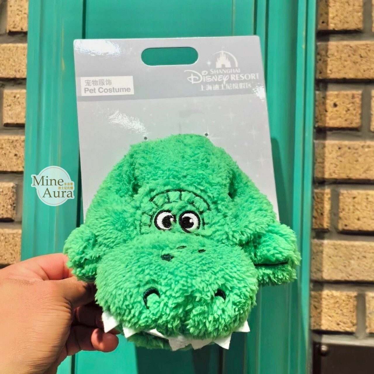 抱抱龍 Rex 絨毛大頭造型 寵物 頭套 寵物用品 玩具總動員 Toy Story -上海迪士尼樂園